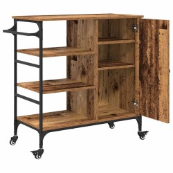 Chariot de cuisine Bois ancien 87.5 x 39 x 84.5 cm 554849554849