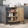 Chariot de cuisine Chêne artisanal 87.5 x 39 x 84.5 cm 554850554850