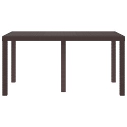 Table de Jardin Marron 150 x 100 x 73 cm polyrotin 554852554852