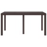 Table de Jardin Marron 150 x 100 x 73 cm polyrotin 554852554852