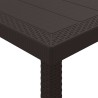 Table de Jardin Marron 150 x 100 x 73 cm polyrotin 554852554852
