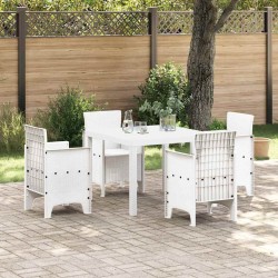 Table de Jardin Blanc 100 x 100 x 73 cm polyrotin 554853554853