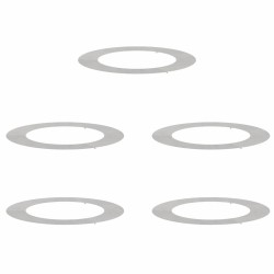 adapté pour anneaux d'arbre plats 5 pcs Argent Ø60 / 90 cm 554854554854