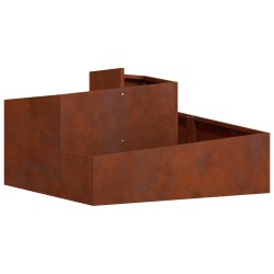 Cache-pot de jardin Marron 80 x 80 x 50 cm Acier patiné 554860554860