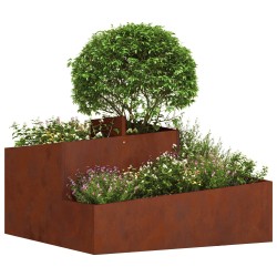 Cache-pot de jardin Marron 80 x 80 x 50 cm Acier patiné 554860554860