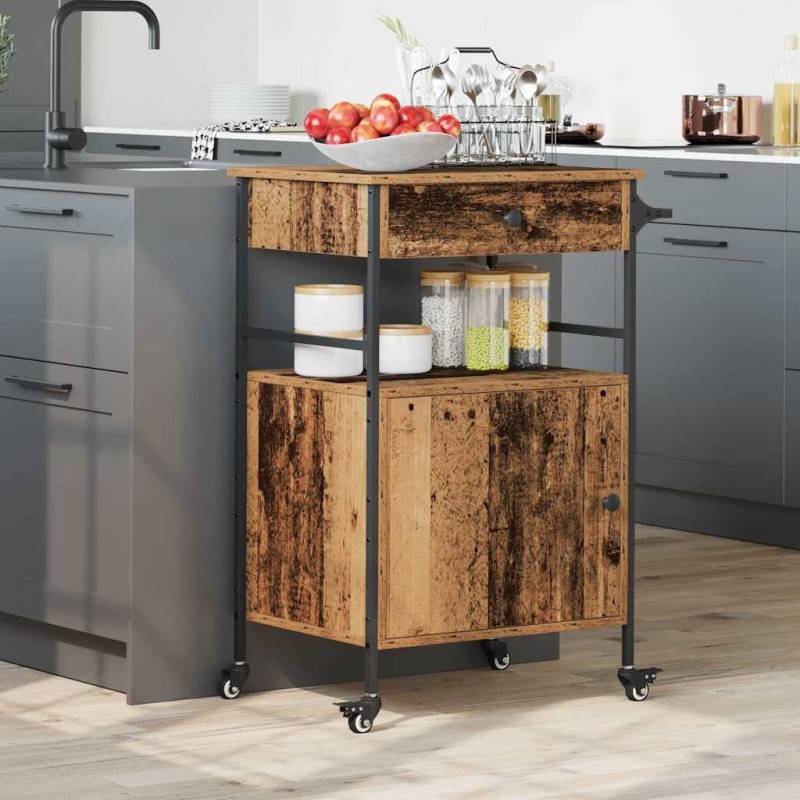 Chariot de cuisine Bois ancien 56 x 43 x 89,5 cm 554861554861