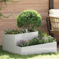 Cache-pot de jardin Argent 80 x 80 x 50 cm Acier inoxydable 554862554862
