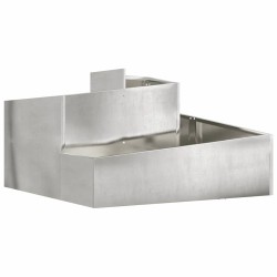 Cache-pot de jardin Argent 80 x 80 x 50 cm Acier inoxydable 554862554862