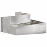 Cache-pot de jardin Argent 80 x 80 x 50 cm Acier inoxydable 554862554862
