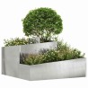 Cache-pot de jardin Argent 80 x 80 x 50 cm Acier inoxydable 554862554862