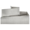 Cache-pot de jardin Argent 80 x 80 x 50 cm Acier inoxydable 554862554862