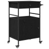 Chariot de cuisine Chêne noir 56 x 43 x 89,5 cm 554864554864