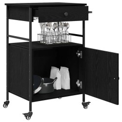 Chariot de cuisine Chêne noir 56 x 43 x 89,5 cm 554864554864