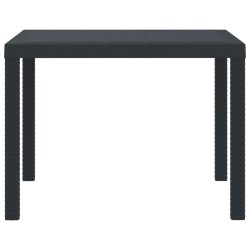 Table de Jardin Anthracite 100 x 100 x 73 cm polyrotin 554865554865