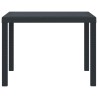 Table de Jardin Anthracite 100 x 100 x 73 cm polyrotin 554865554865