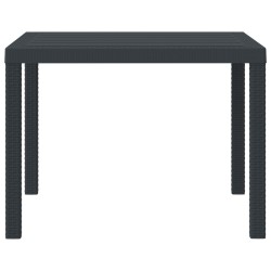 Table de Jardin Anthracite 100 x 100 x 73 cm polyrotin 554865554865
