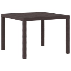 Table de Jardin Marron 100 x 100 x 73 cm polyrotin 554866554866