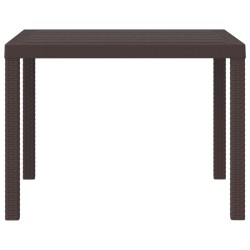 Table de Jardin Marron 100 x 100 x 73 cm polyrotin 554866554866