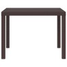 Table de Jardin Marron 100 x 100 x 73 cm polyrotin 554866554866