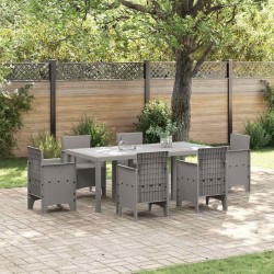 Table de Jardin Gris clair 200 x 100 x 73 cm polyrotin 554871554871