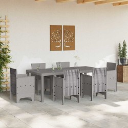 Table de Jardin Gris clair 200 x 100 x 73 cm polyrotin 554871554871
