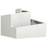 Cache-pot de jardin Blanc 60 x 60 x 50 cm Acier laminé à froid 554872554872