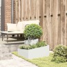 Cache-pot de jardin Blanc 60 x 60 x 50 cm Acier laminé à froid 554872554872