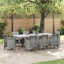 Table de Jardin Gris clair 250 x 100 x 73 cm polyrotin 554874554874