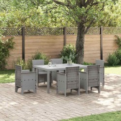 Table de Jardin Gris clair 150 x 100 x 73 cm polyrotin 554875554875