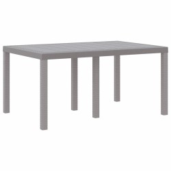 Table de Jardin Gris clair 150 x 100 x 73 cm polyrotin 554875554875