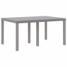 Table de Jardin Gris clair 150 x 100 x 73 cm polyrotin 554875554875