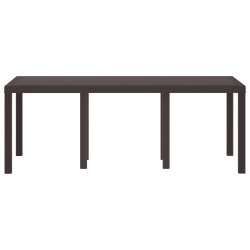 Table de Jardin Marron 200 x 100 x 73 cm polyrotin 554881554881