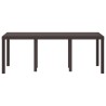 Table de Jardin Marron 200 x 100 x 73 cm polyrotin 554881554881