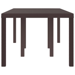 Table de Jardin Marron 200 x 100 x 73 cm polyrotin 554881554881