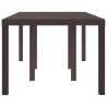 Table de Jardin Marron 200 x 100 x 73 cm polyrotin 554881554881