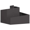 Cache-pot de jardin Noir 60 x 60 x 50 cm Acier laminé à froid 554882554882