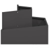 Cache-pot de jardin Noir 60 x 60 x 50 cm Acier laminé à froid 554882554882