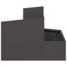 Cache-pot de jardin Noir 60 x 60 x 50 cm Acier laminé à froid 554882554882