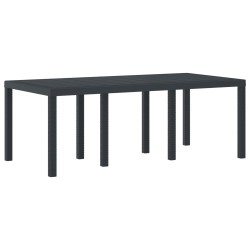 Table de Jardin Anthracite 200 x 100 x 73 cm polyrotin 554885554885