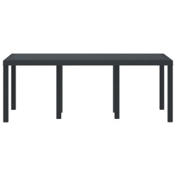 Table de Jardin Anthracite 200 x 100 x 73 cm polyrotin 554885554885