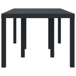 Table de Jardin Anthracite 200 x 100 x 73 cm polyrotin 554885554885