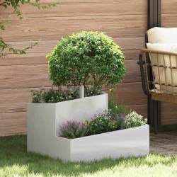 Cache-pot de jardin Argent 60 x 60 x 50 cm Acier inoxydable 554886554886