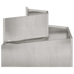 Cache-pot de jardin Argent 60 x 60 x 50 cm Acier inoxydable 554886554886