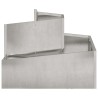 Cache-pot de jardin Argent 60 x 60 x 50 cm Acier inoxydable 554886554886