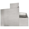Cache-pot de jardin Argent 60 x 60 x 50 cm Acier inoxydable 554886554886