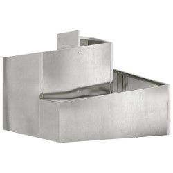 Cache-pot de jardin Argent 60 x 60 x 50 cm Acier galvanisé 554887554887