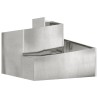 Cache-pot de jardin Argent 60 x 60 x 50 cm Acier galvanisé 554887554887