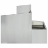 Cache-pot de jardin Argent 60 x 60 x 50 cm Acier galvanisé 554887554887