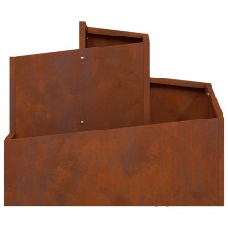 Cache-pot de jardin Marron 60 x 60 x 50 cm Acier patiné 554888554888
