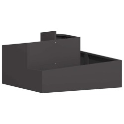 Cache-pot de jardin Noir 80 x 80 x 50 cm Acier laminé à froid 554889554889